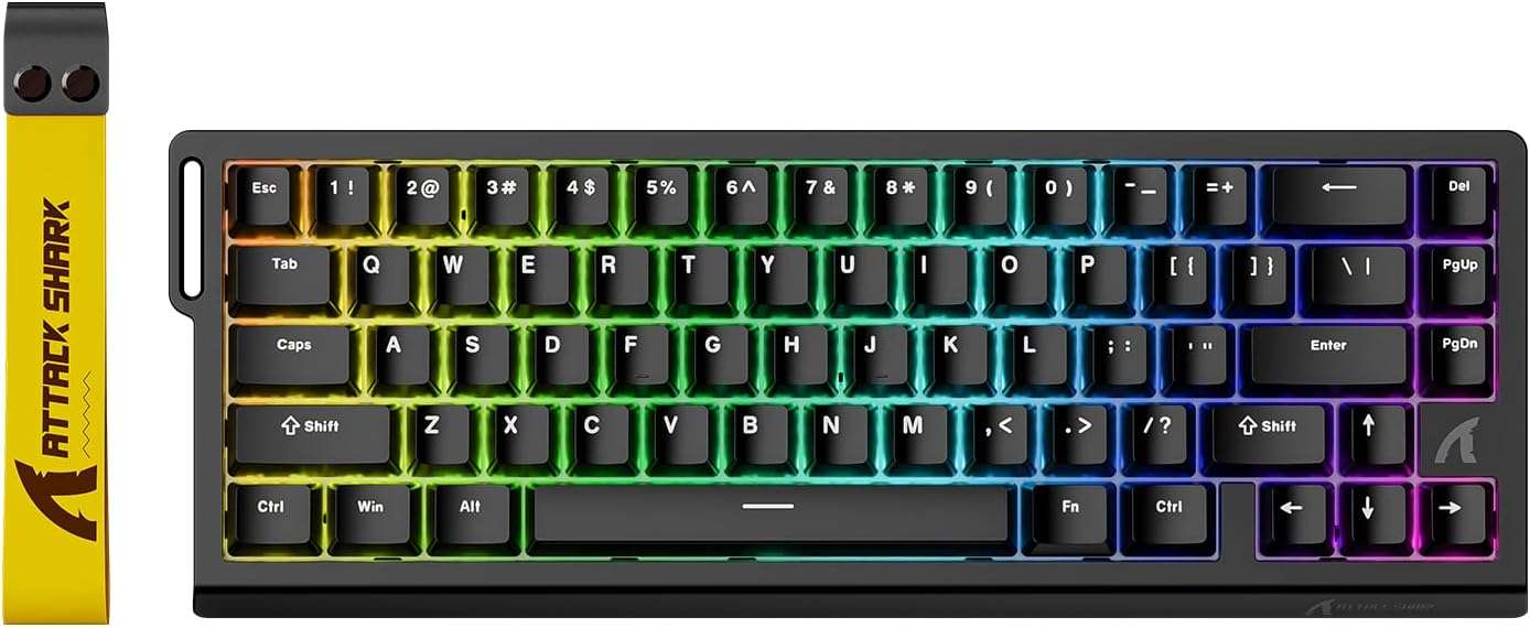 ATTACK SHARK X68 HE clavier mécanique RGB avec switches