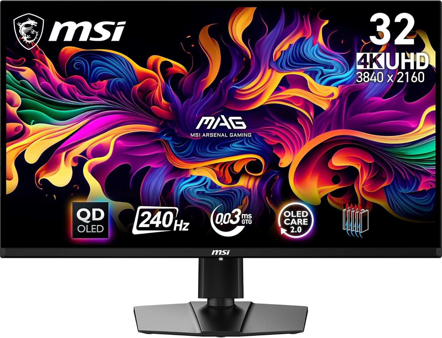 MSI MAG 321UPX QD-OLED écran gamer 32 pouces 4K 240 Hz pour FPS et HDR